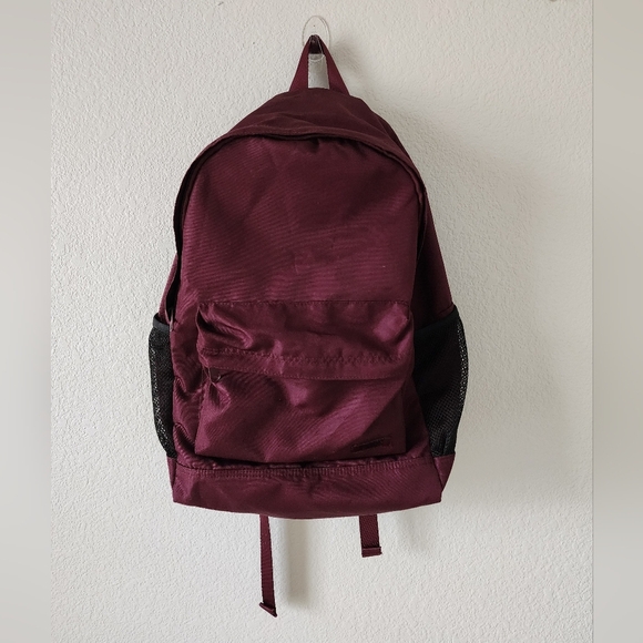 Victoria’s Secret PINK Burgundy Maroon Classic Canvas Backback - Picture 1 of 7
